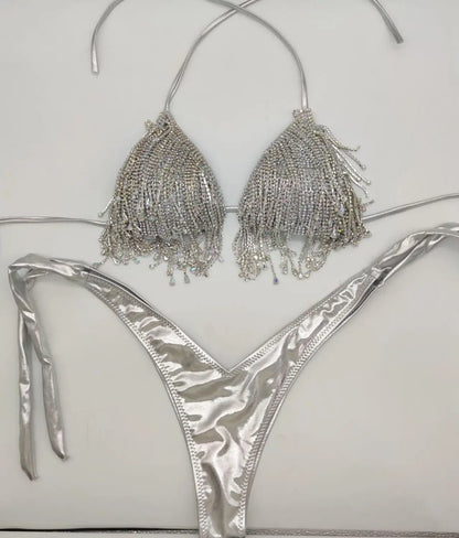 crystal bikini diamond swimwear biquini