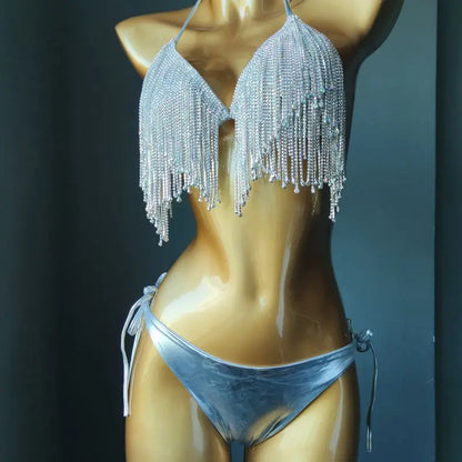 crystal bikini diamond swimwear biquini
