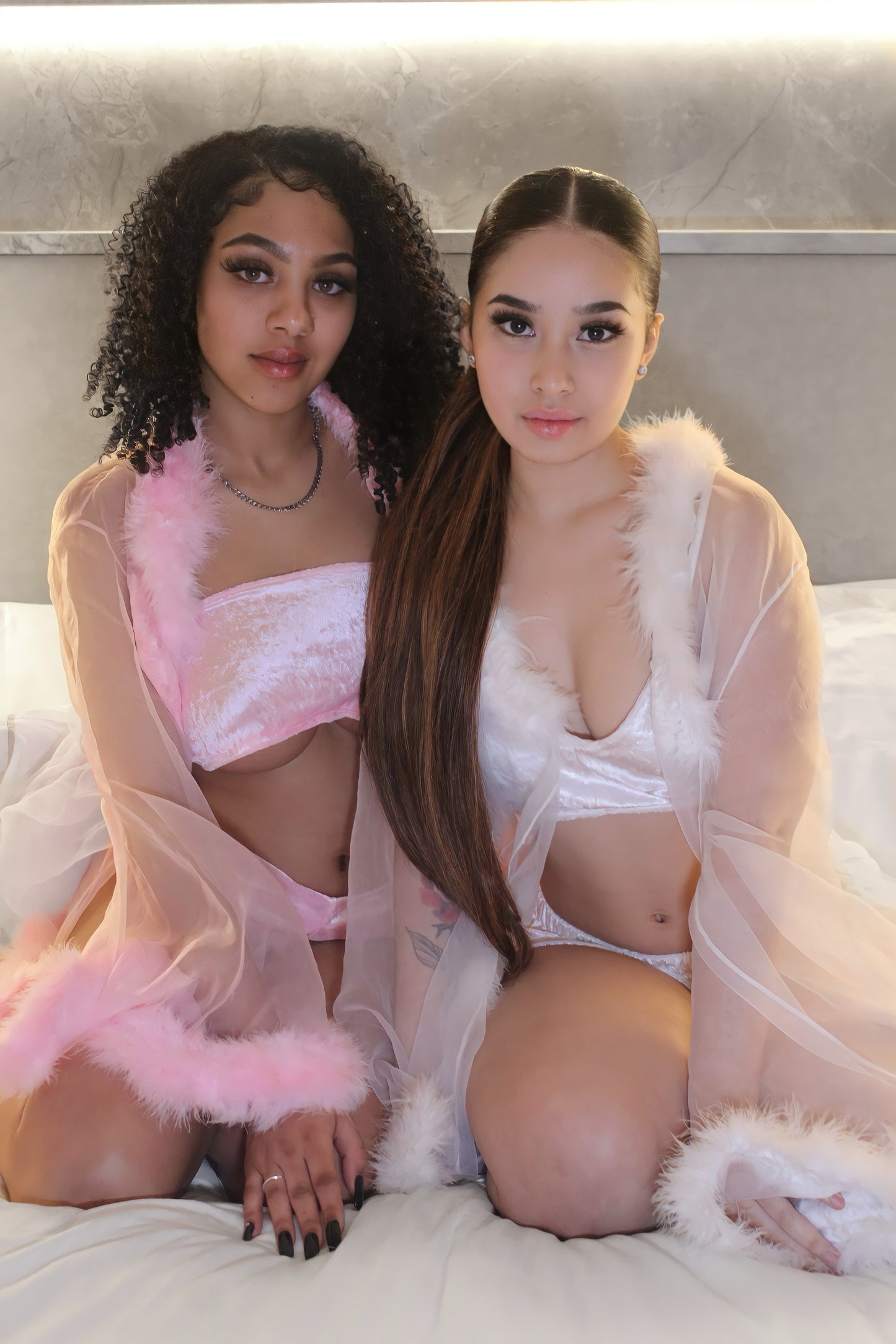 Lushdoll White Fur Robe